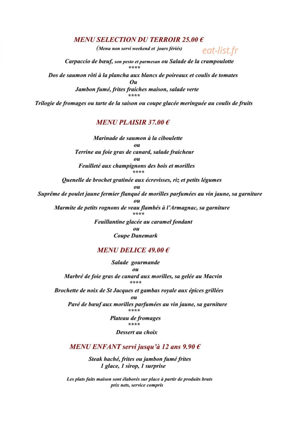 Au Bois De La Biche — carte page 2