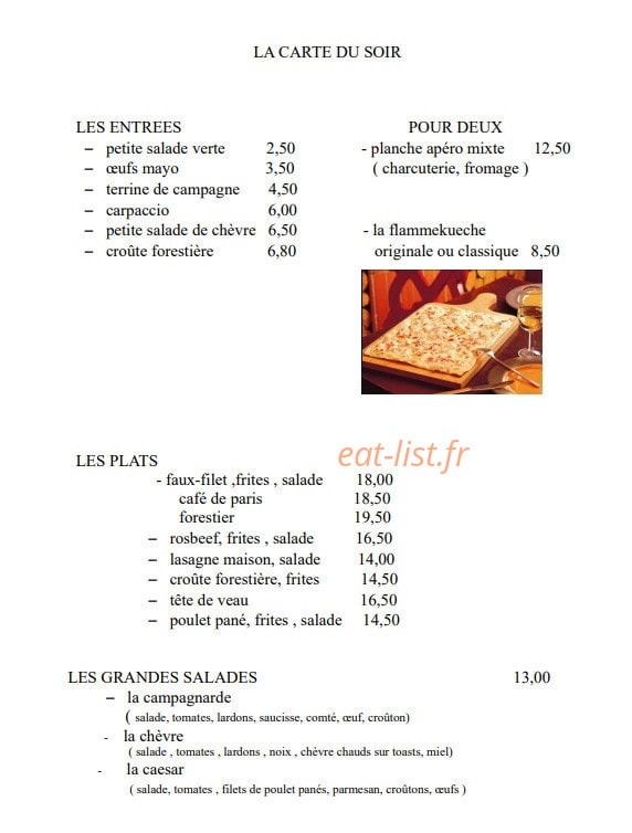 La Clé d'Or — carte page 1