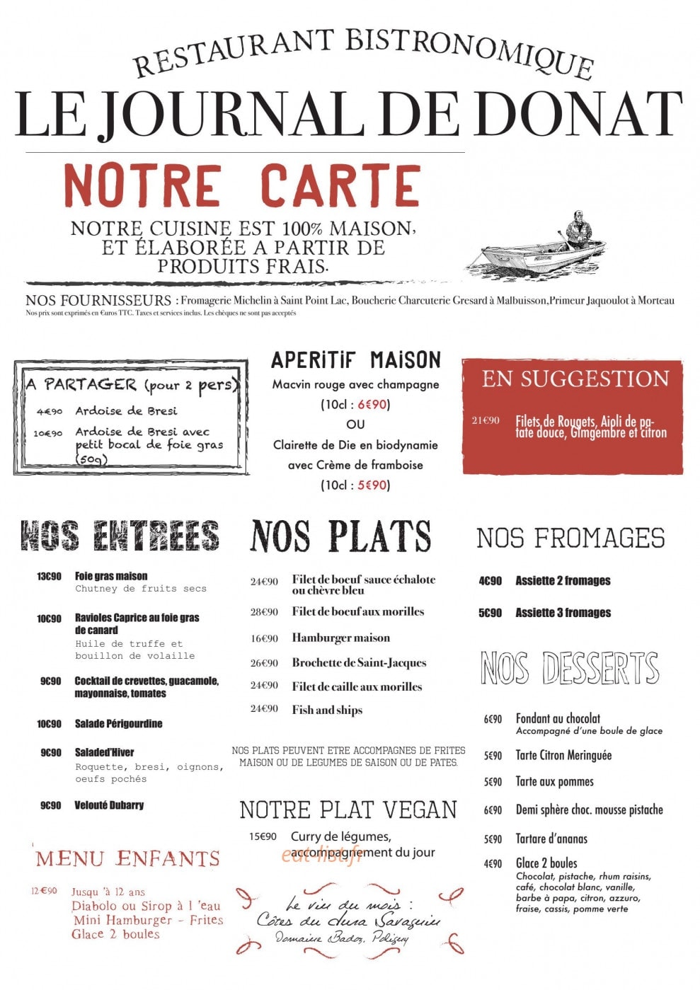 L'Atelier de Donat — carte page 1