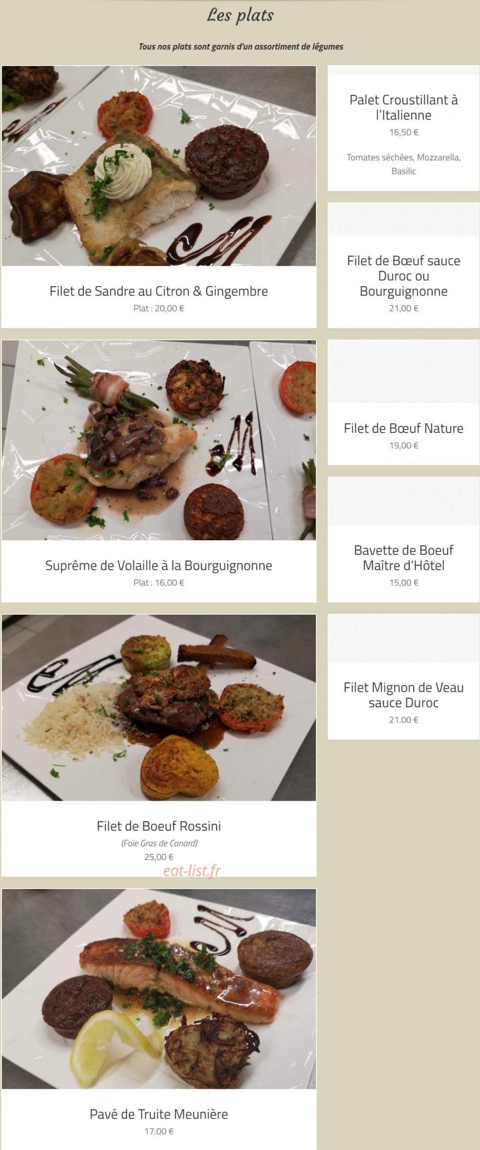 M les p'tits plats — carte page 4