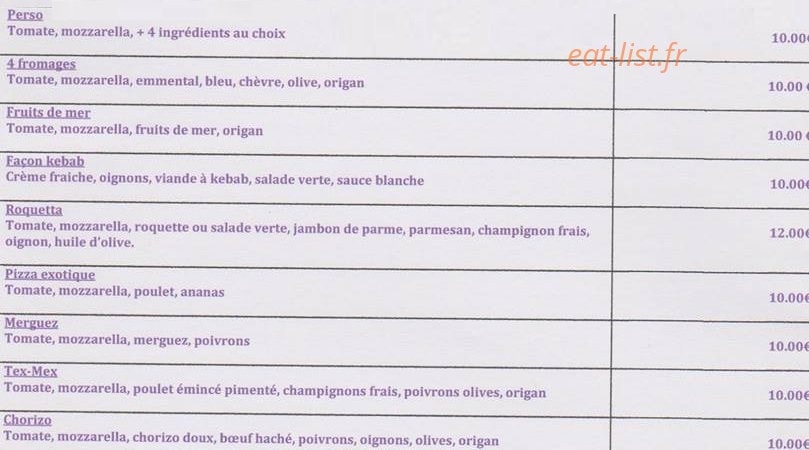 Restaurant Le P'tit Emagny — carte page 3
