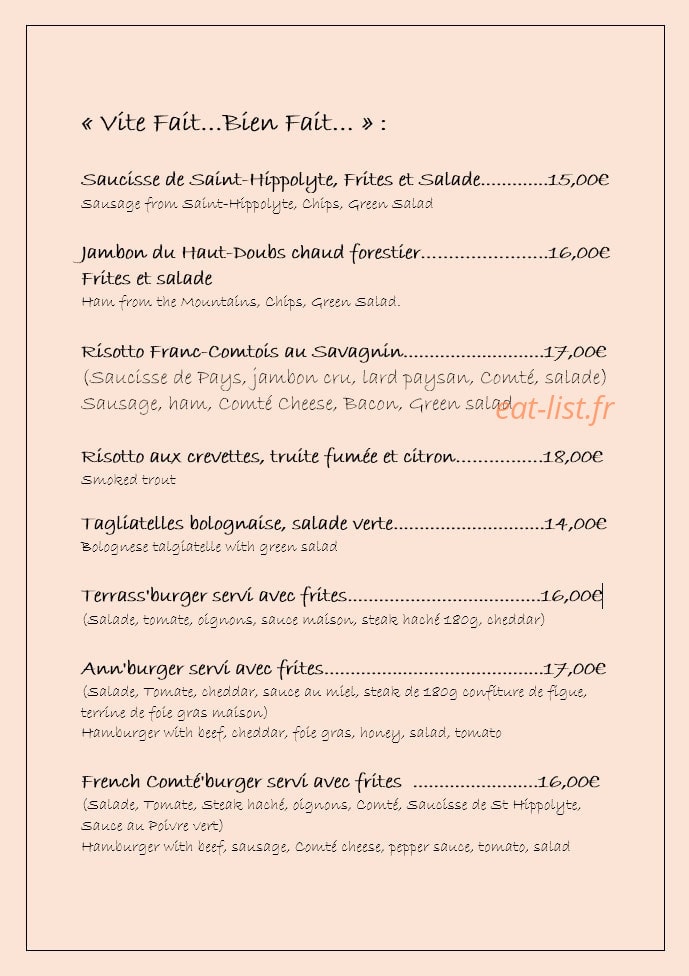 Les Terrasses — carte page 4