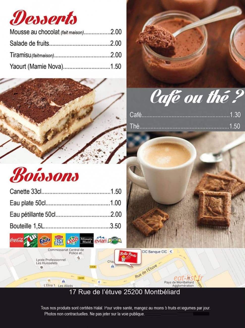 Bellapasta — carte page 6