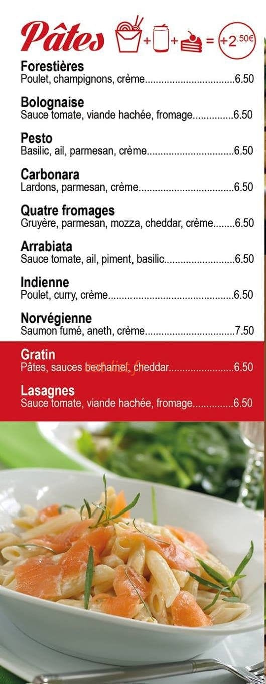 Bellapasta — carte page 2