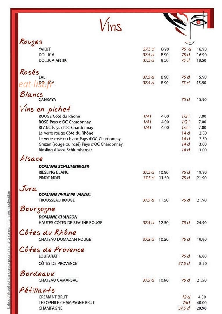 Brasserie du Théatre — carte page 7