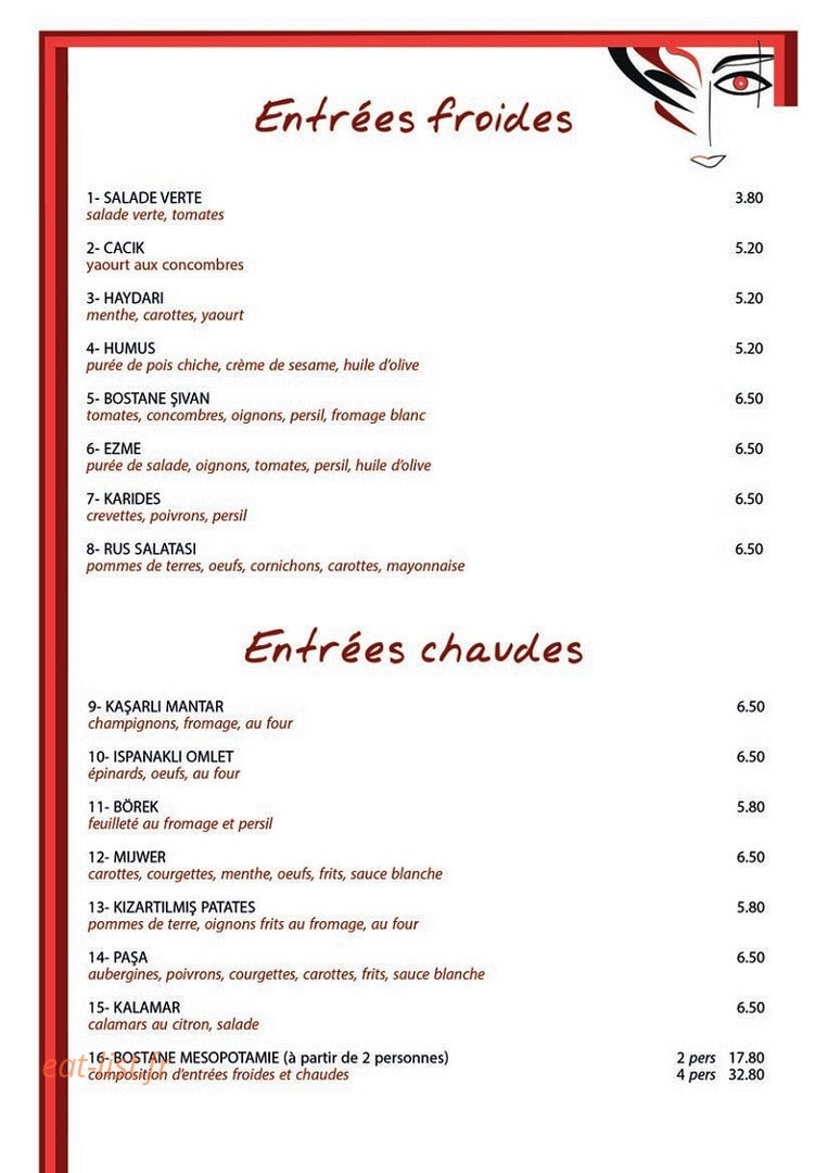 Brasserie du Théatre — carte page 2