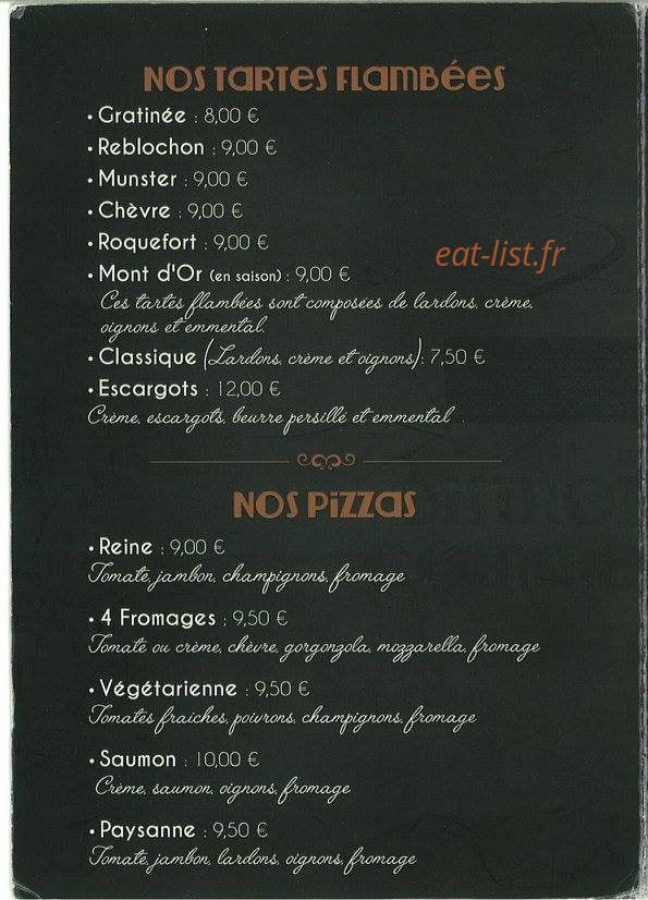 Café du Commerce — carte page 1