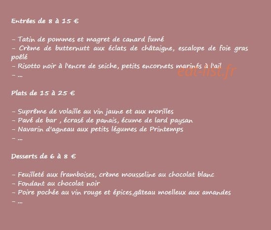 Chez Cass'graine — carte page 1