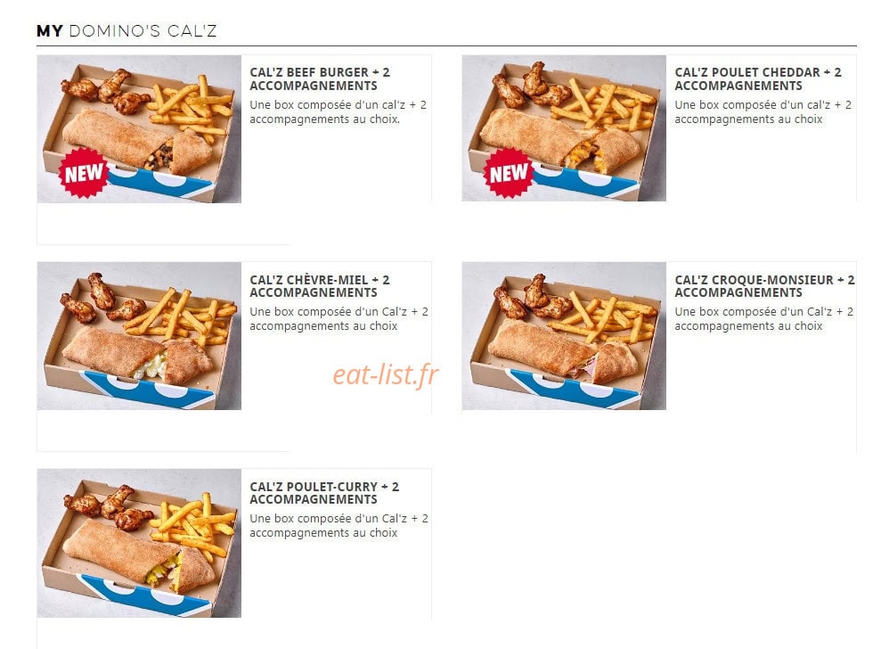 Domino's — carte page 6