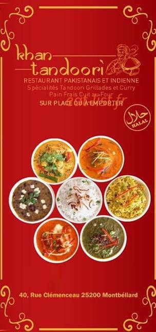 KhanTandoori — carte page 1