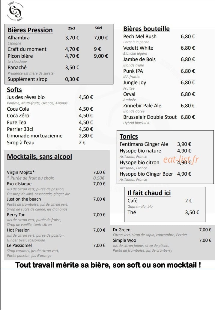 L'endroit l'envers — carte page 3