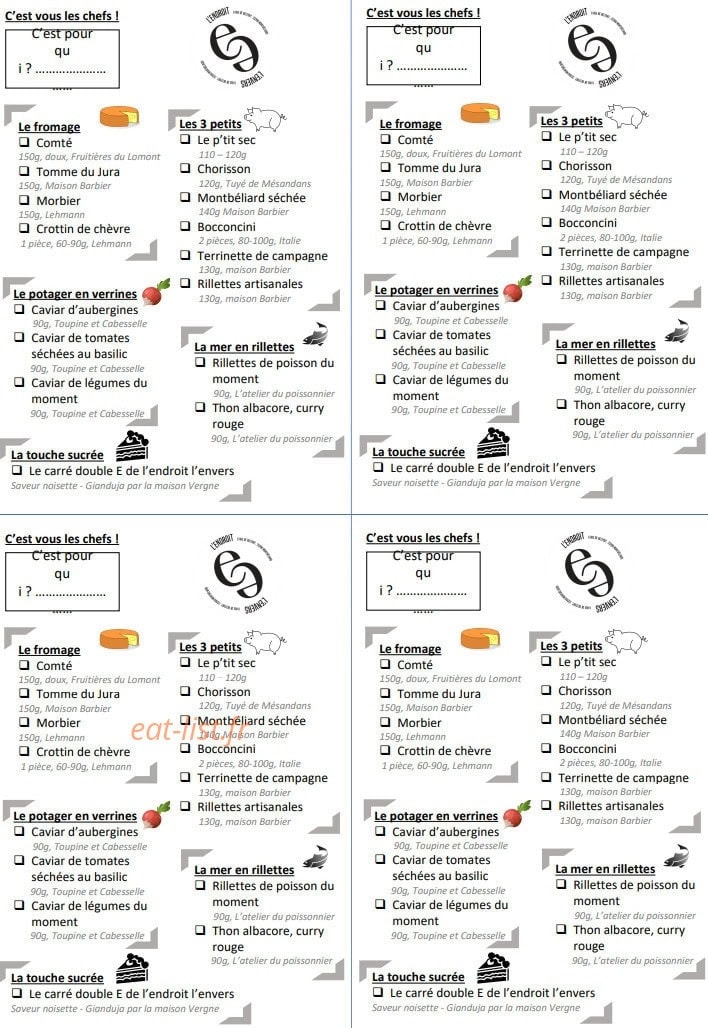 L'endroit l'envers — carte page 7