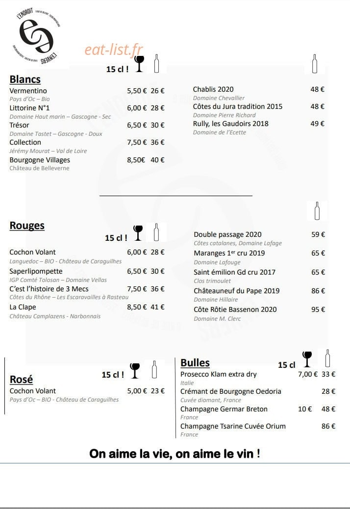 L'endroit l'envers — carte page 4