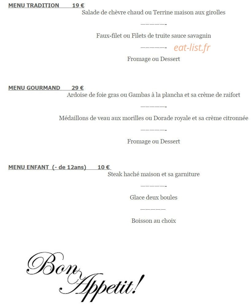 La pause gourmande — carte page 2
