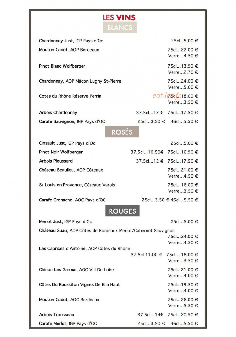 Le Cabriolet — carte page 4
