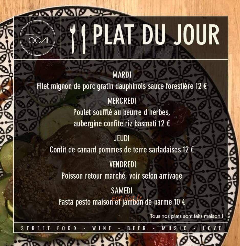 Le Local — carte page 1