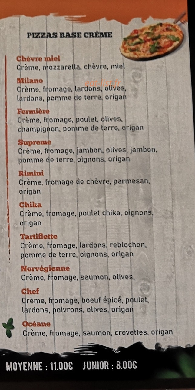 Pizza la maison — carte page 3