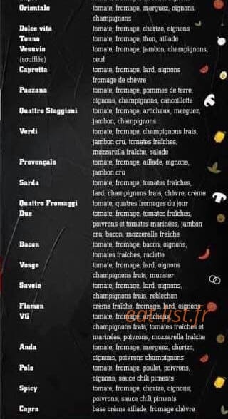 Pizza pronto — carte page 2