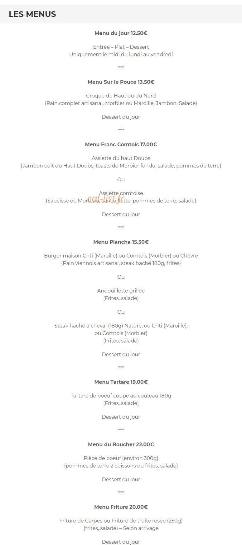 Les terrasses — carte page 1