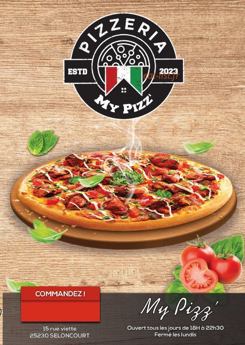 My Pizz — carte page 1
