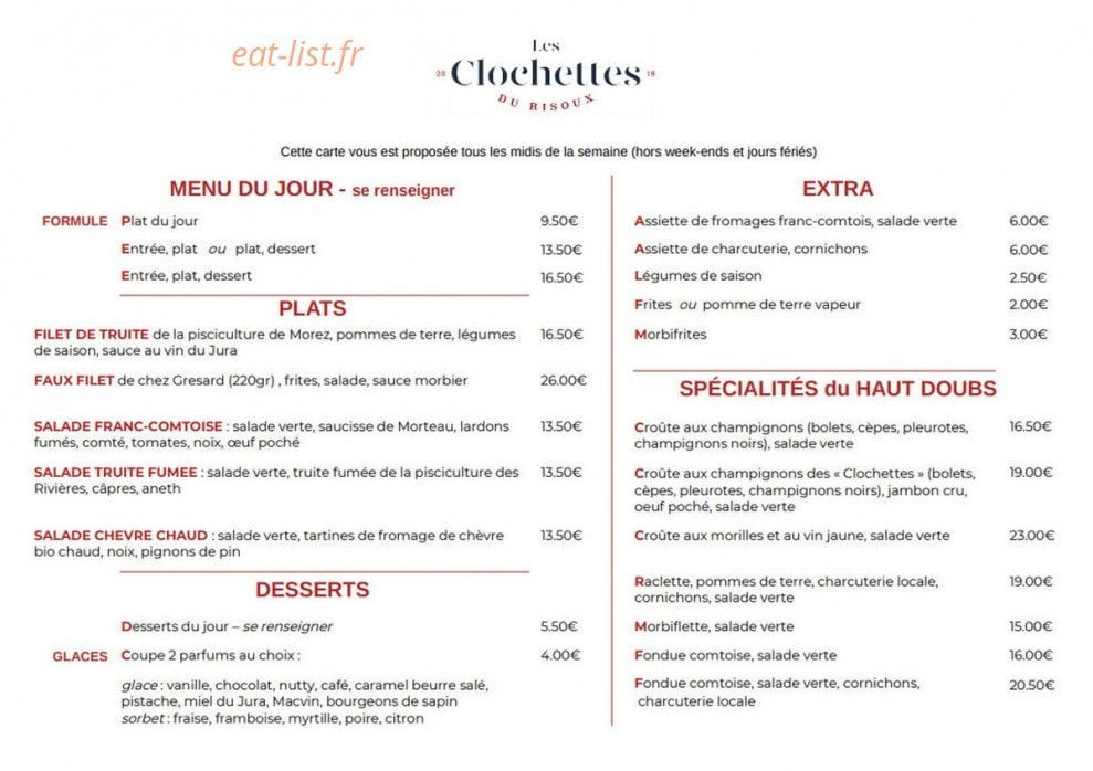 Les Clochettes du Risoux — carte page 3