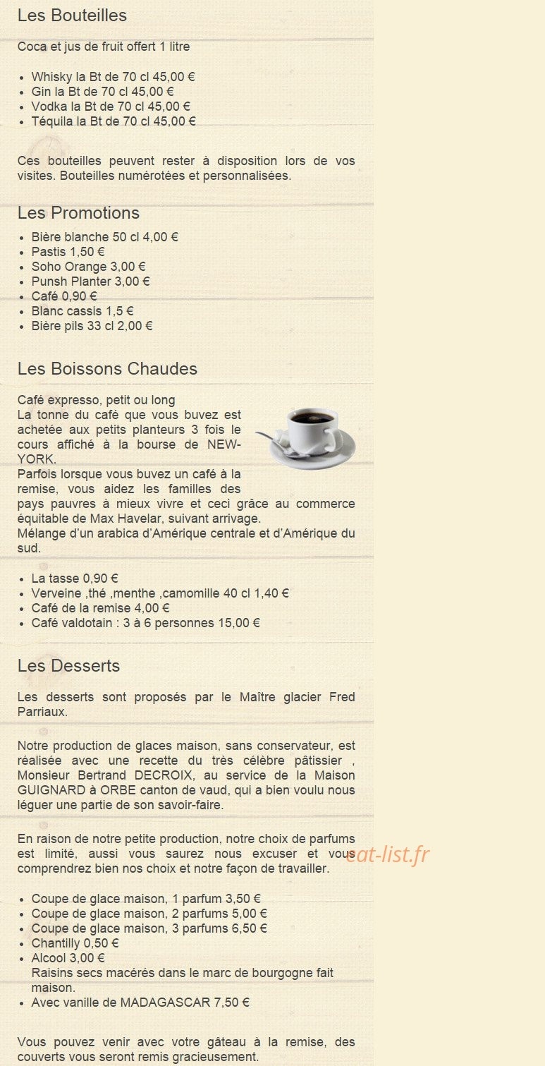 La Remise — carte page 7