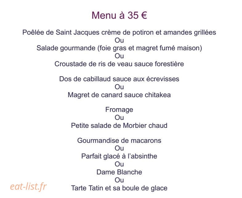 l'Oeil de Boeuf — carte page 4