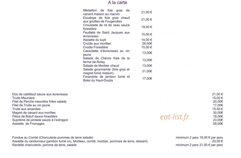 l'Oeil de Boeuf — carte page 1