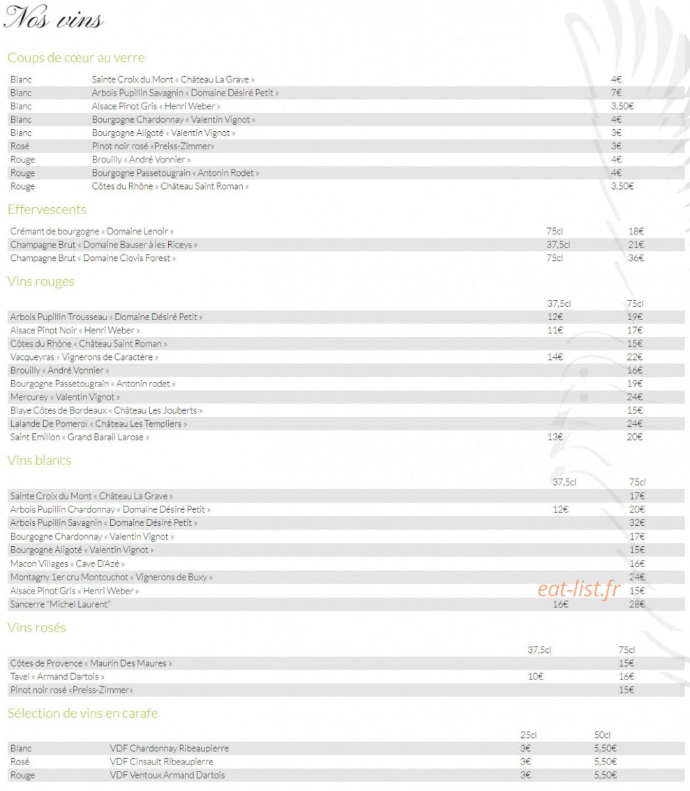 L'Agape — carte page 5