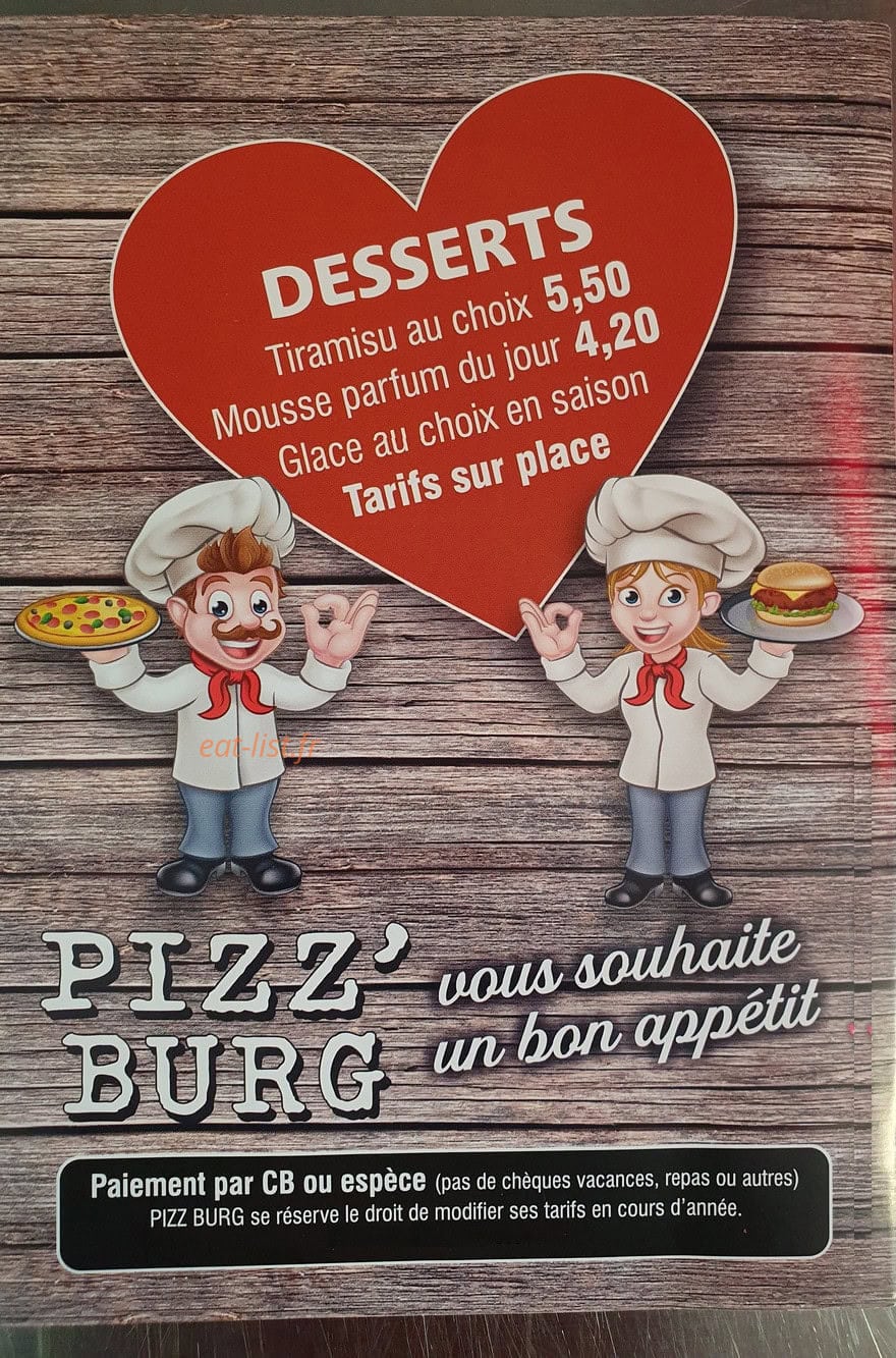 Pizz'burg — carte page 5