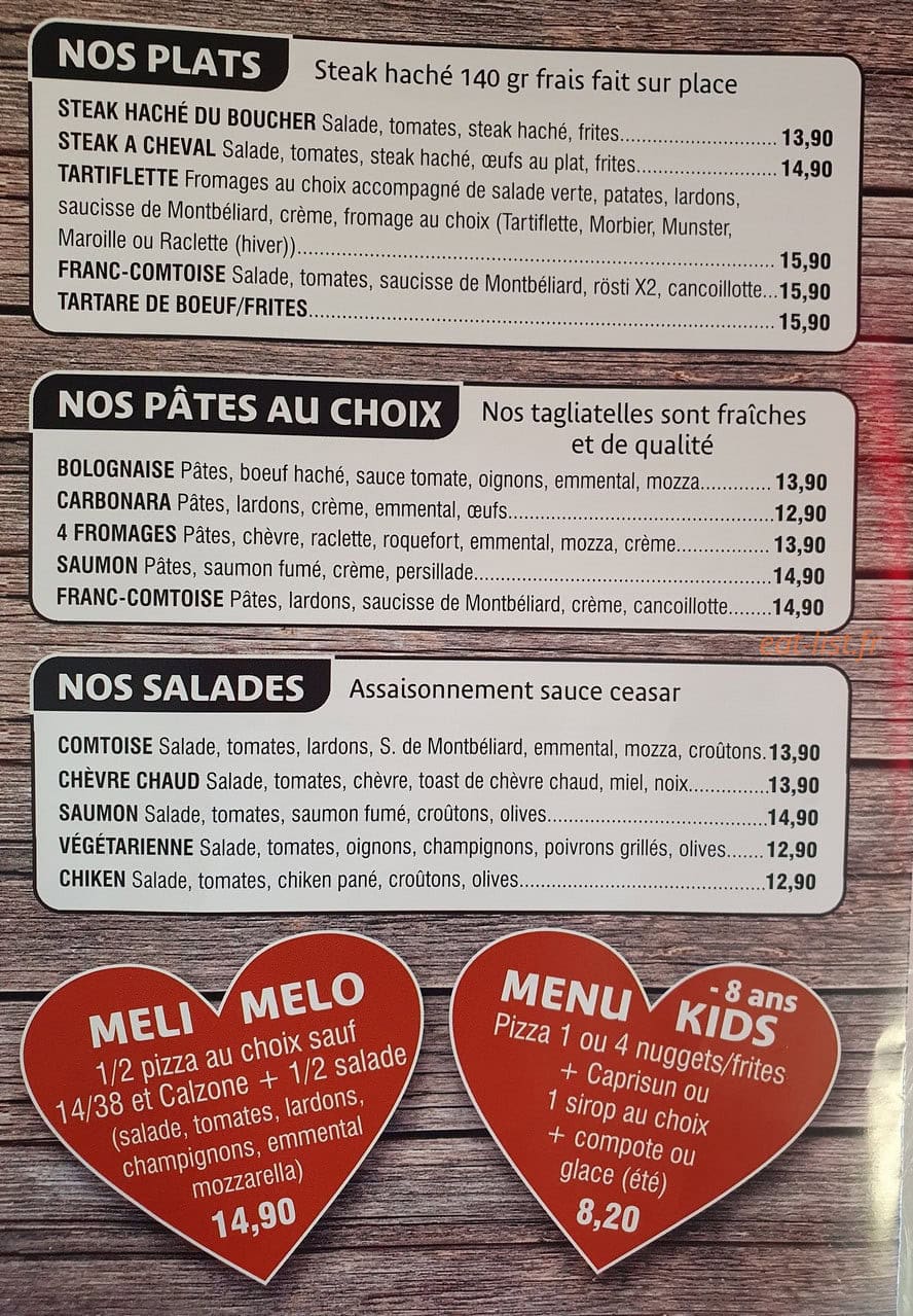 Pizz'burg — carte page 1
