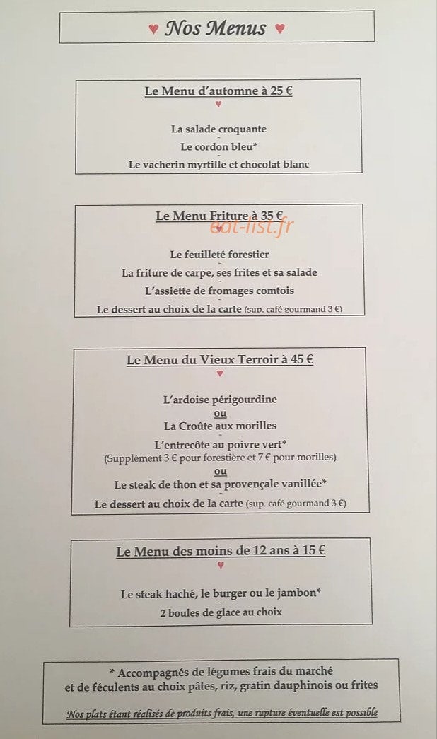 Le Vieux Terroir — carte page 3