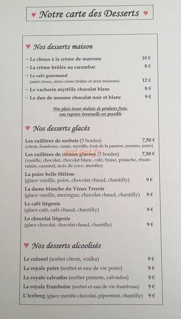 Le Vieux Terroir — carte page 4