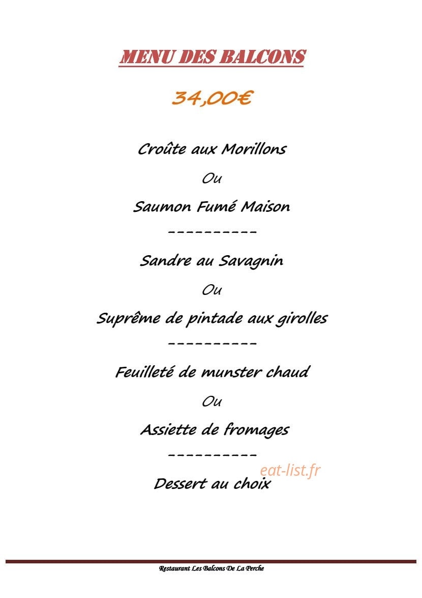 Les Balcons De La Perche — carte page 1