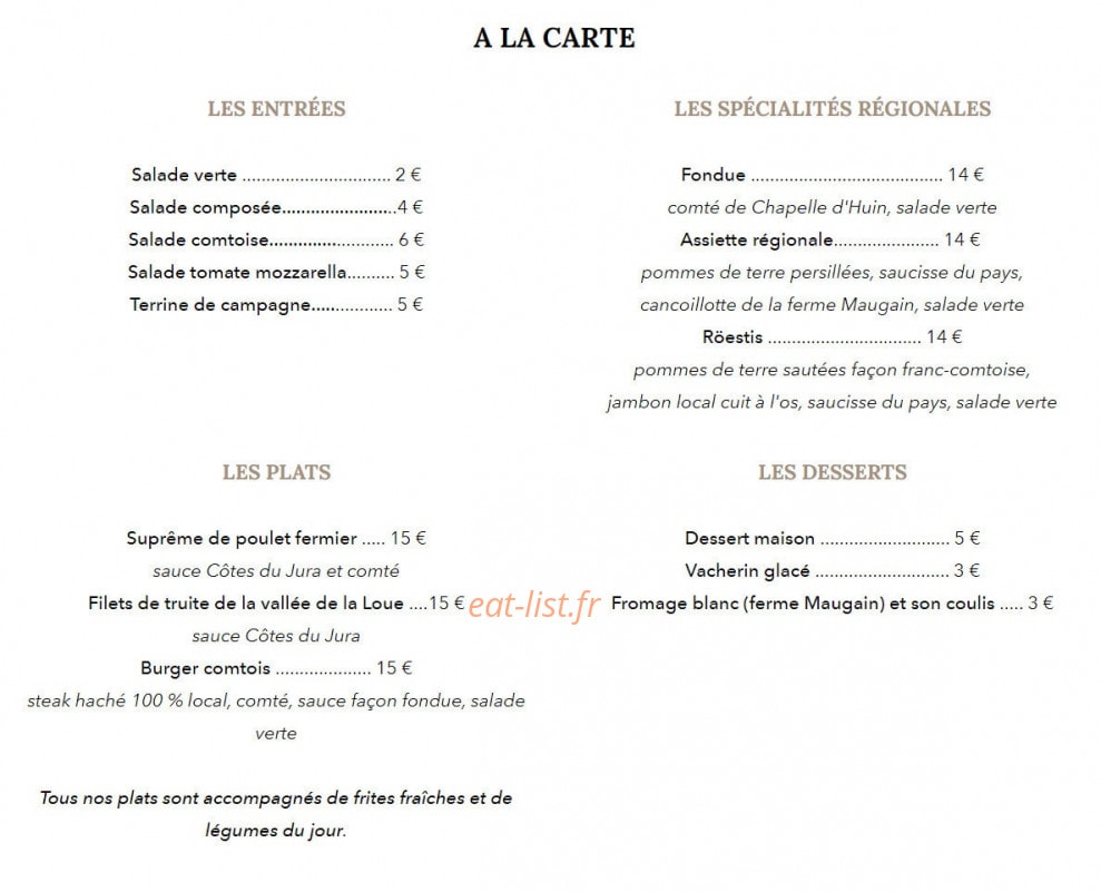 Relais des Salines — carte page 2
