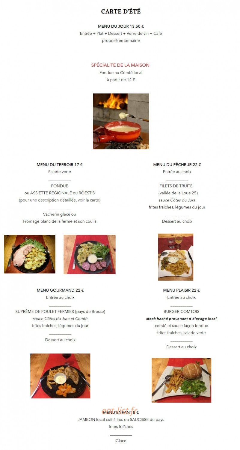 Relais des Salines — carte page 1