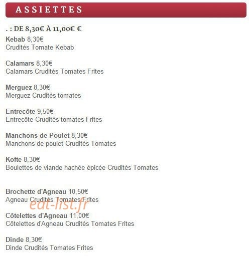 4 As Kebab — carte page 3