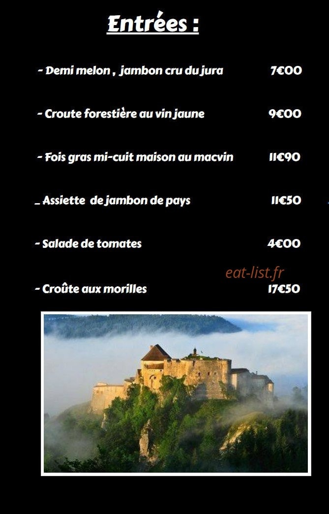 Le P'tit Comtois — carte page 1