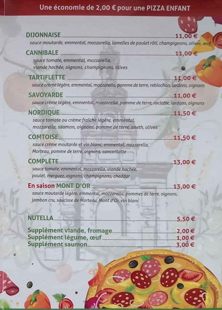 Houtaudpizz — carte page 2