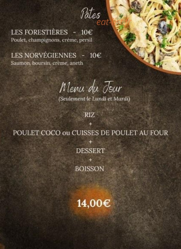Colonel Food — carte page 3