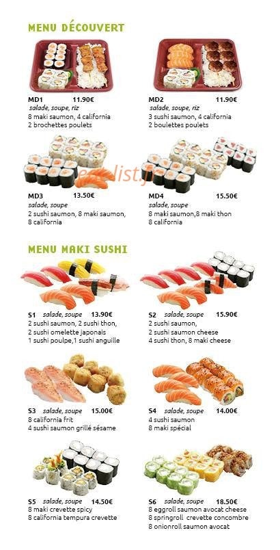 Esprit sushi — carte page 5