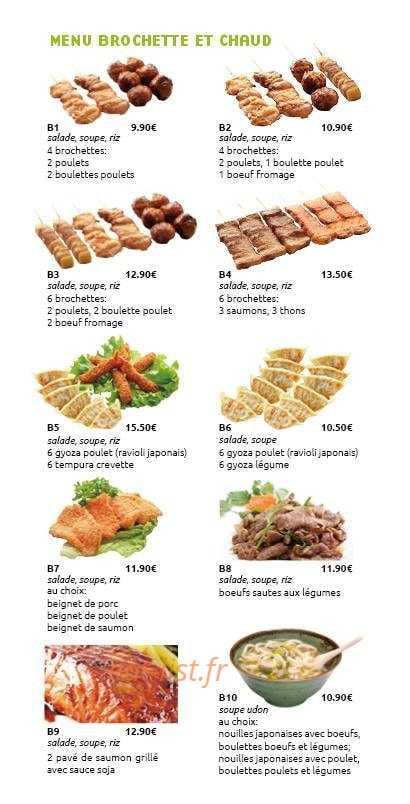 Esprit sushi — carte page 6