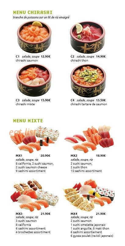 Esprit sushi — carte page 7
