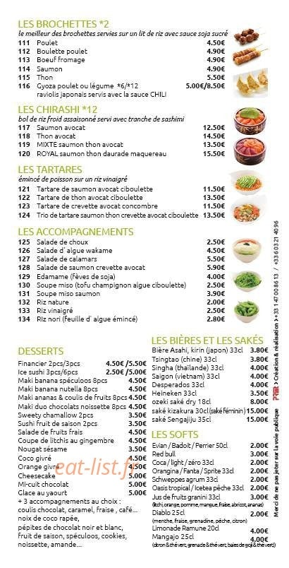 Esprit sushi — carte page 4
