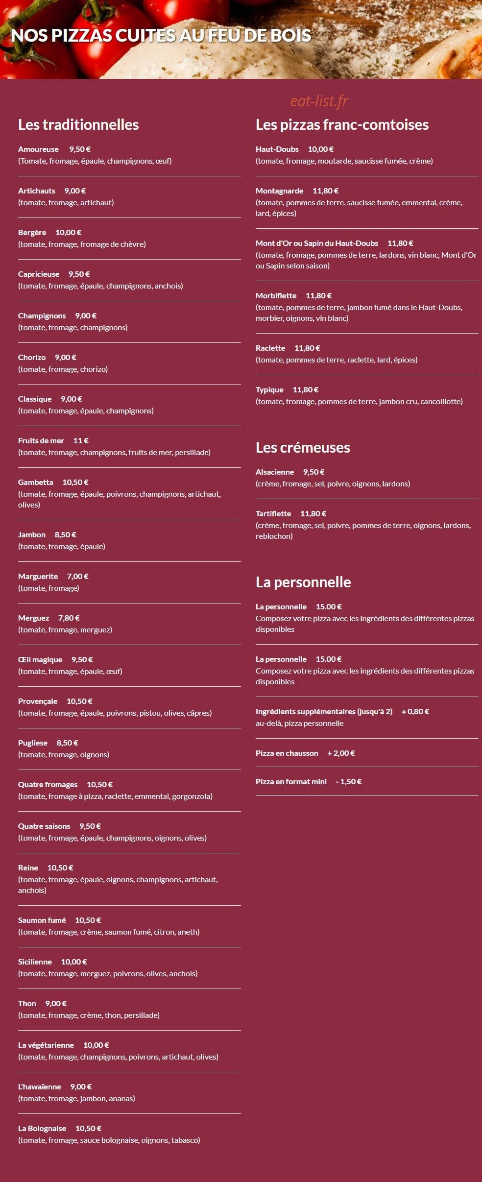 Le Gambetta — carte page 3