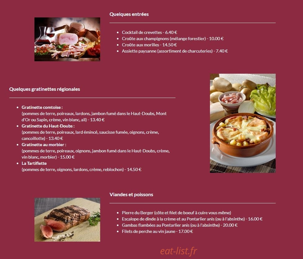Le Gambetta — carte page 1