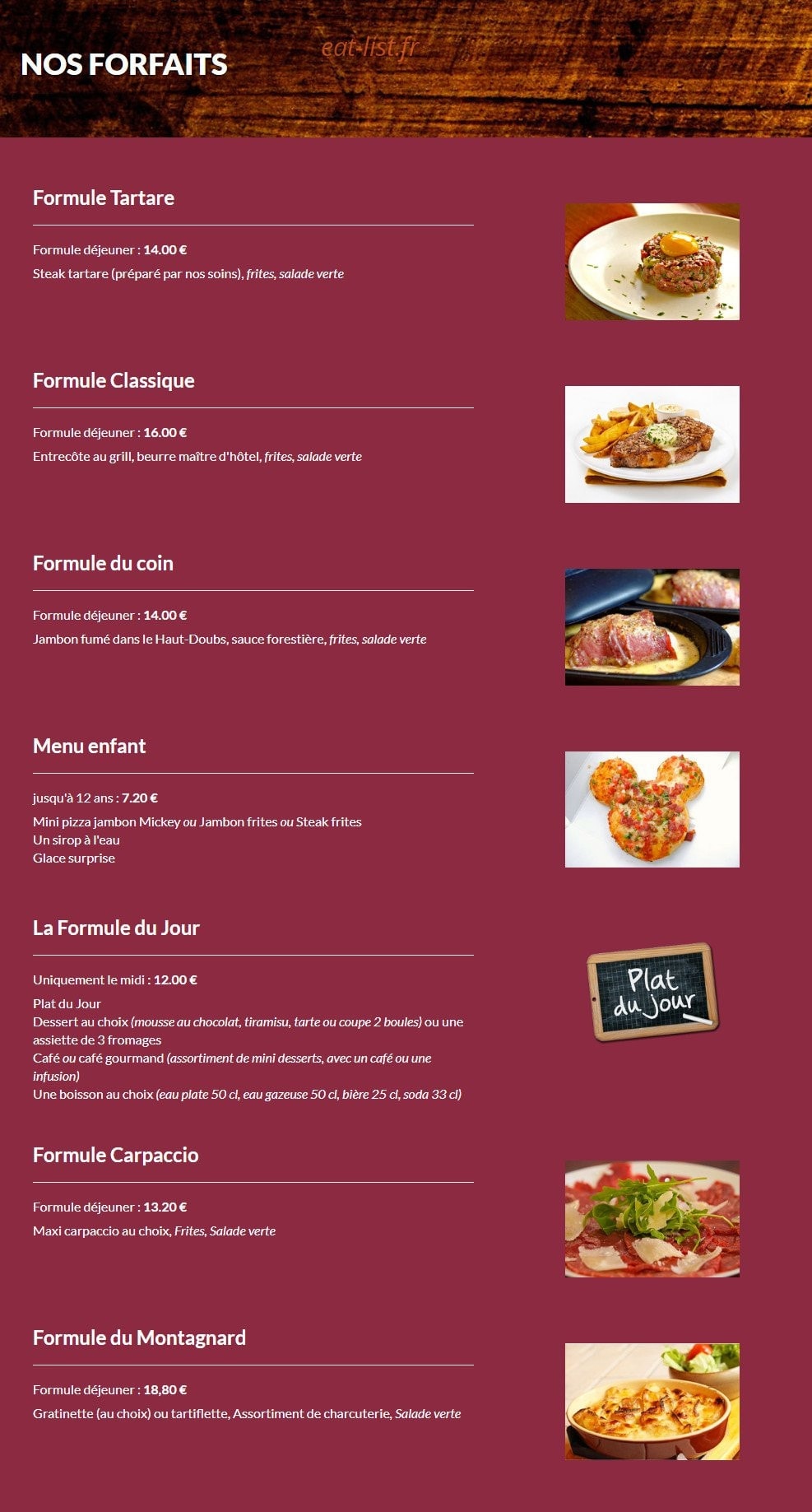 Le Gambetta — carte page 2