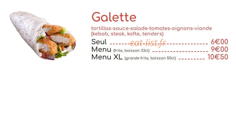 Mexi Kebab — carte page 7