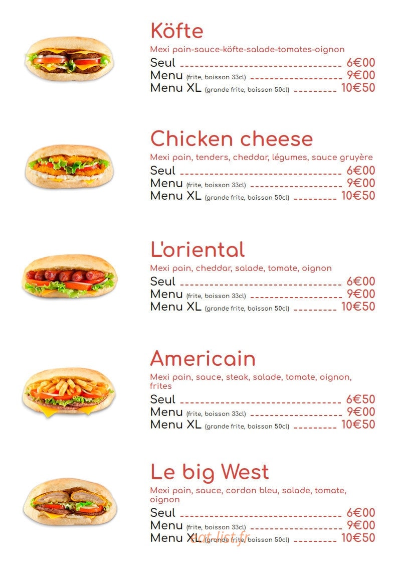 Mexi Kebab — carte page 4