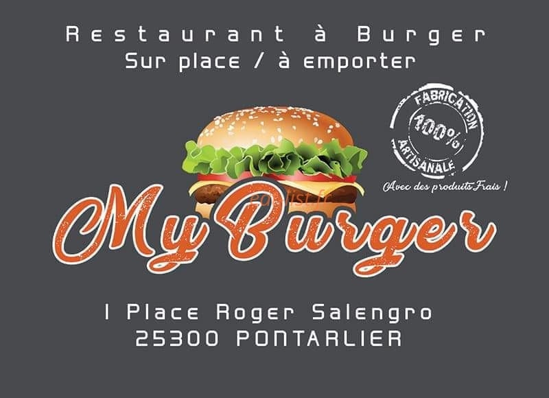 My Burger — carte page 1